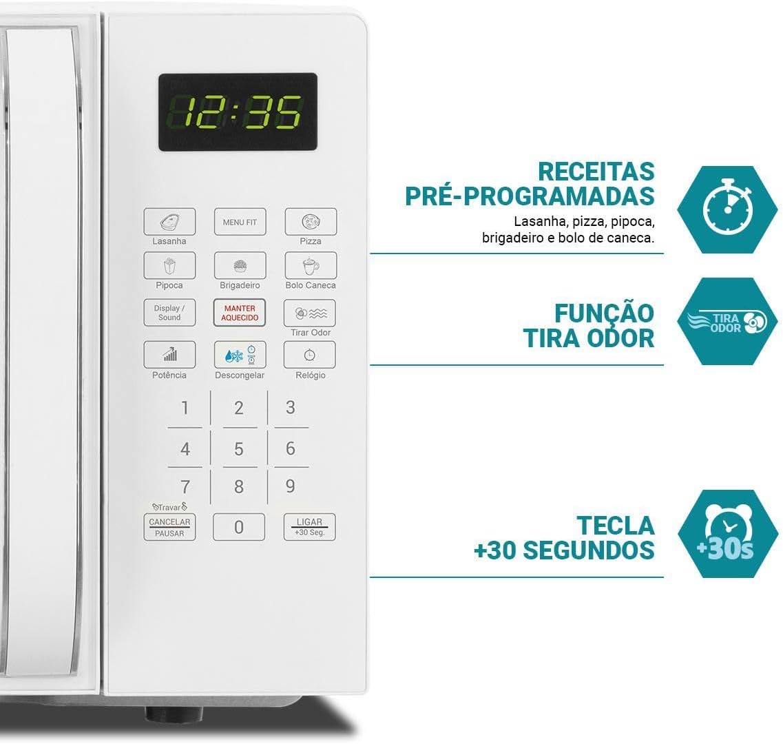 Micro-ondas Philco 20l Branco Pmo23b 110v 110v