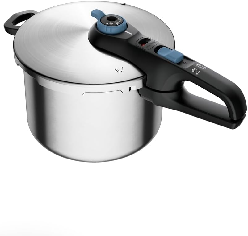 Panela De Pressão Rochedo Inox Trendy 6 litros Fechamento Externo Com Cesta De Vapor