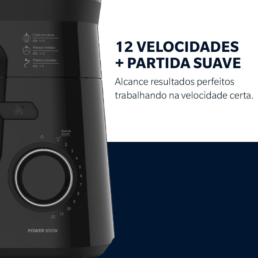 Batedeira Planetária 850W de Alta Potência