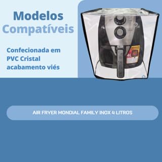 CAPA PARA AIR FRYER MONDIAL FAMILY 4L CRISTAL (Cristal)