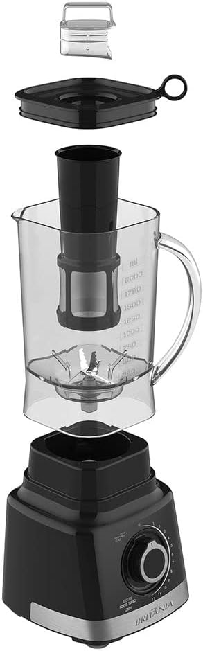 Liquidificador 2 Velocidades com Função Ice, Pulsar e Autolimpeza 6 Lâminas