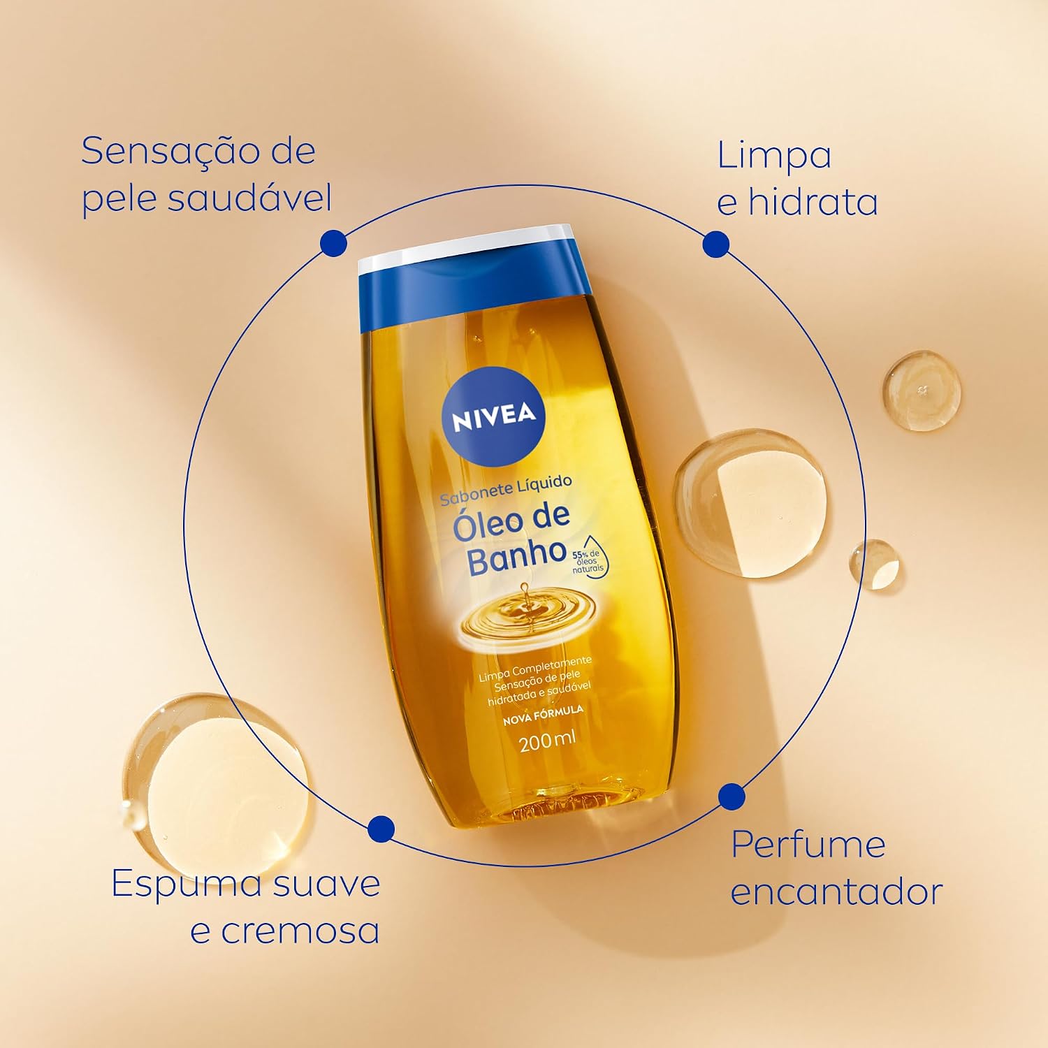 Sabonete Hidratante com 55% de Óleos Naturais