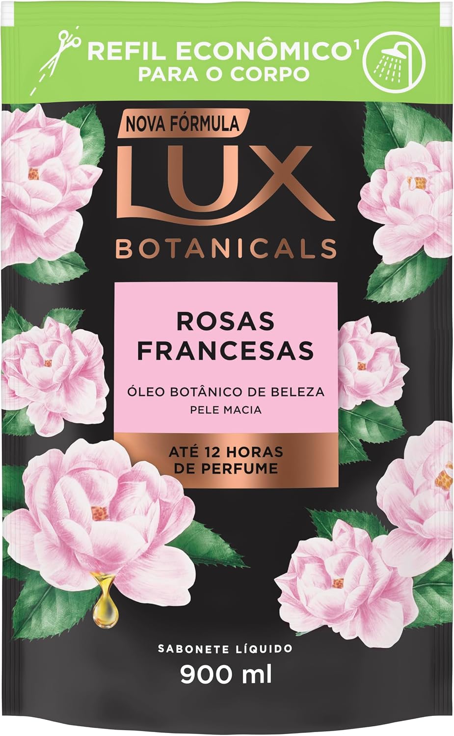 Sabonete Líquido Refil Corporal Lux Botanicals Rosas Francesas