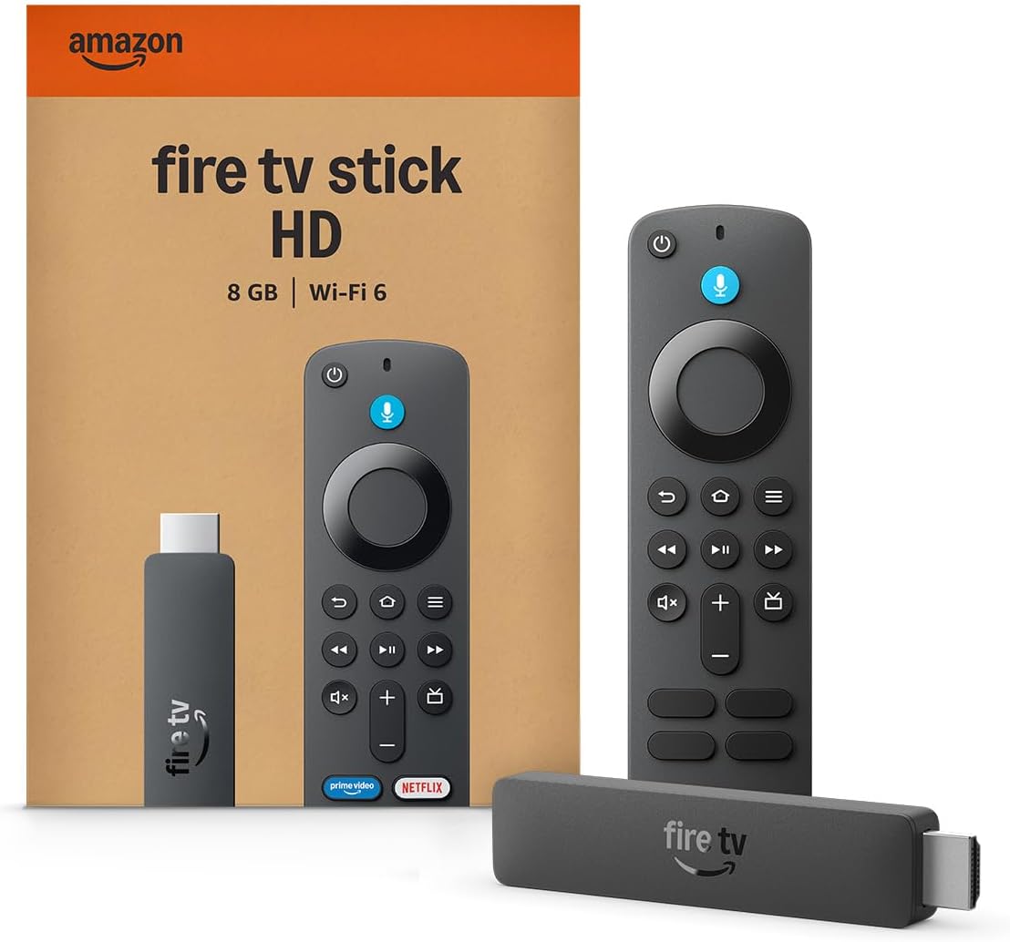 Fire TV Stick HD Amazon com Controle Remoto por Voz com Alexa