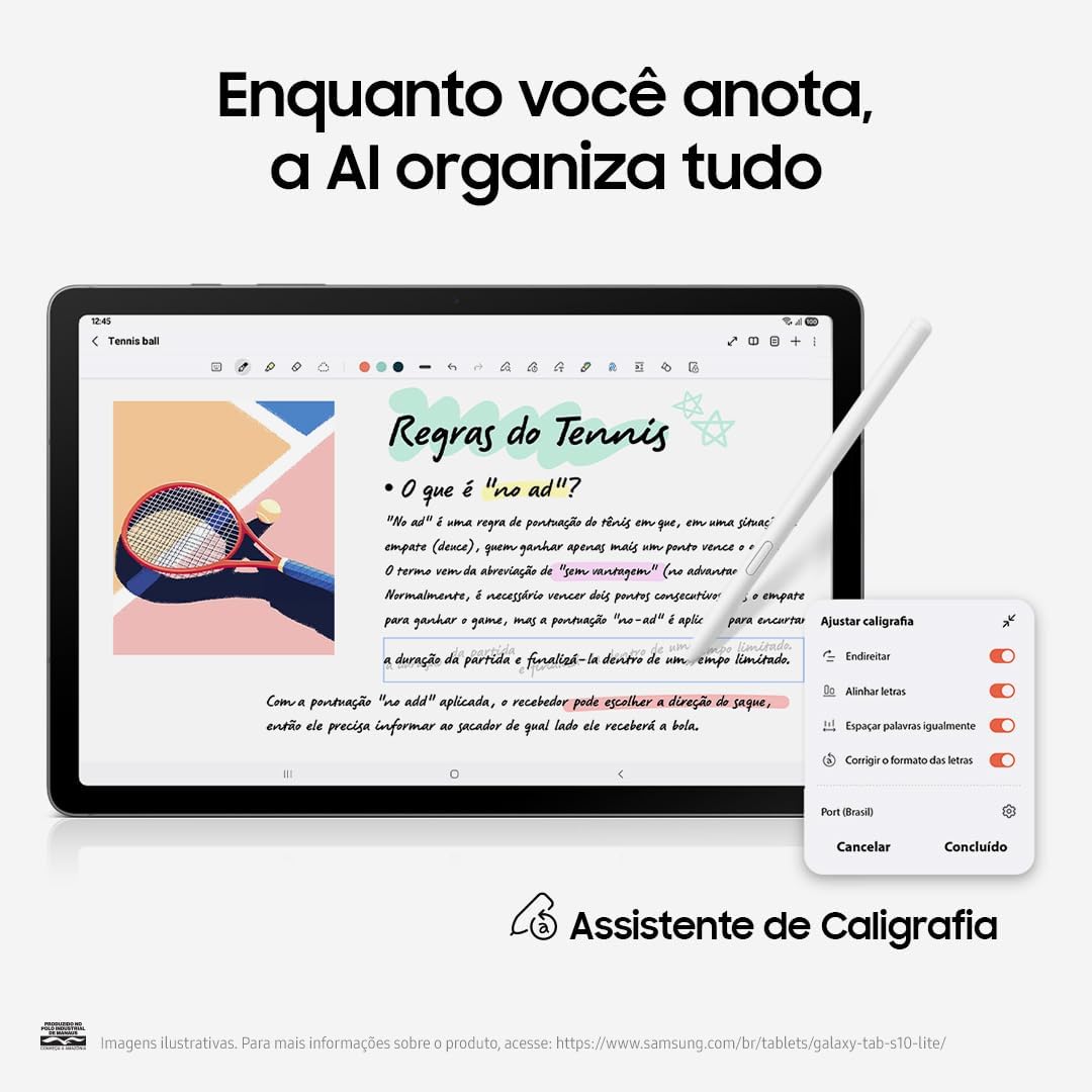 Tablet Tela 10,9 Polegadas com Câmera Traseira 8MP