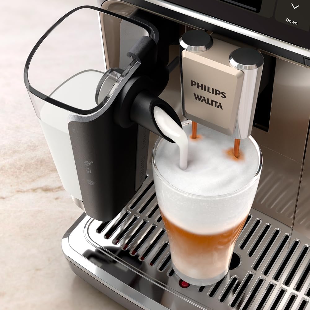 Cafeteira Espresso Automática Philips com Sistema LatteGo e 20 Bebidas