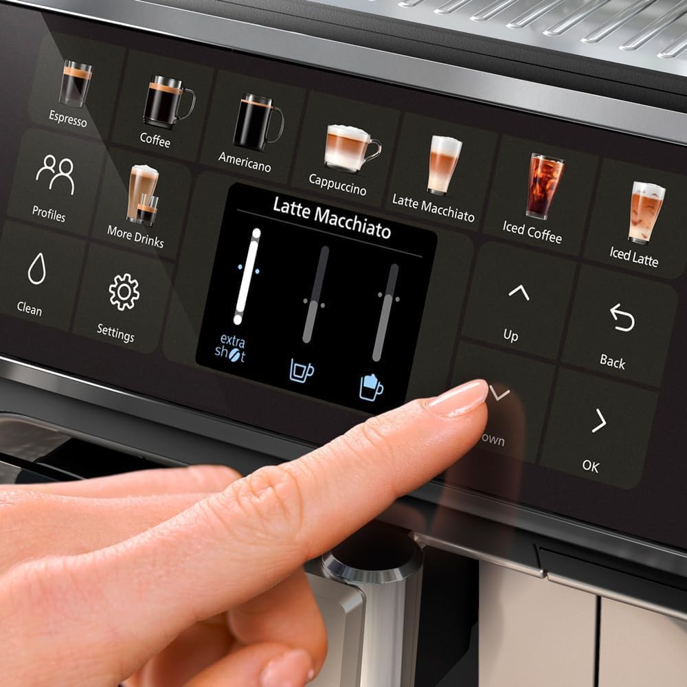 Cafeteira Espresso Automática Philips com Sistema LatteGo e 20 Bebidas