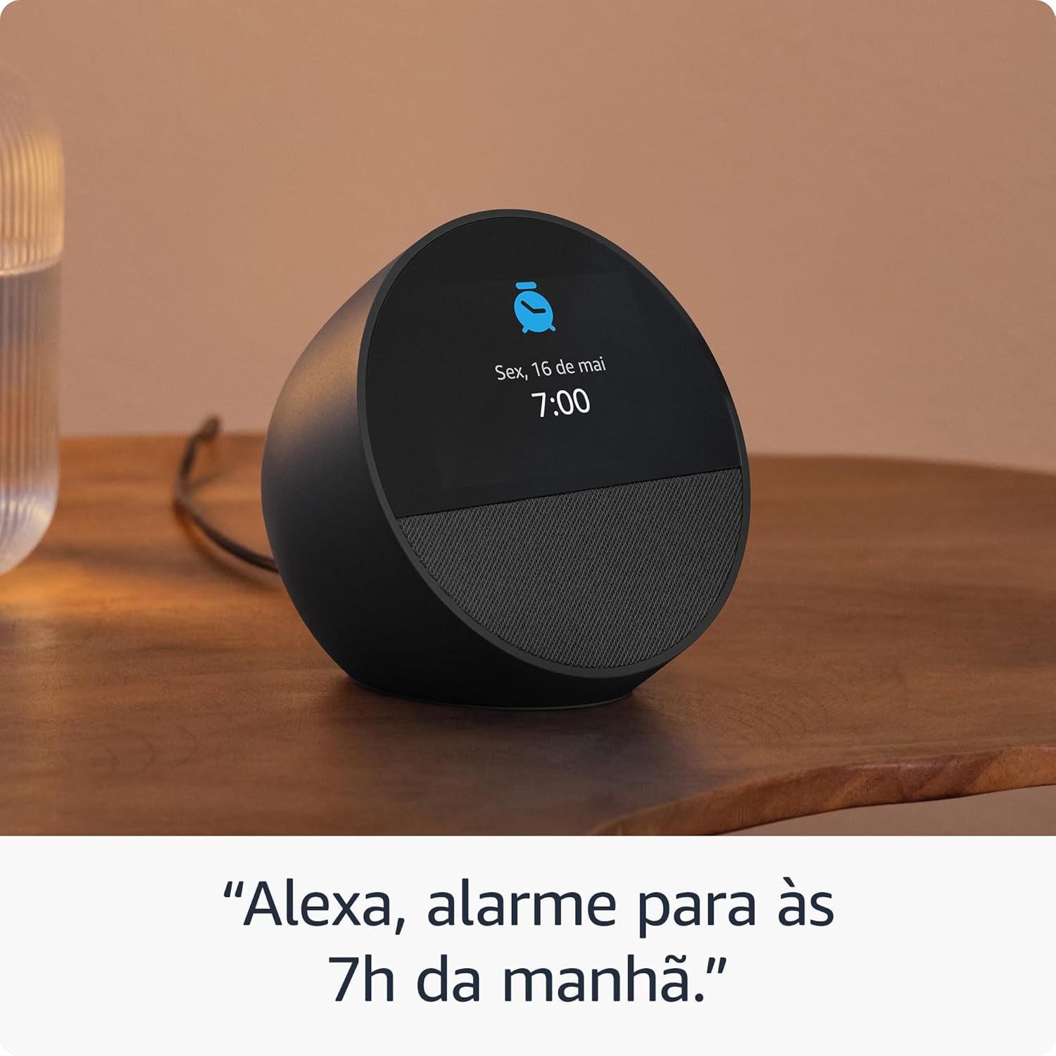 Amazon Echo Spot Despertador Inteligente com Alexa