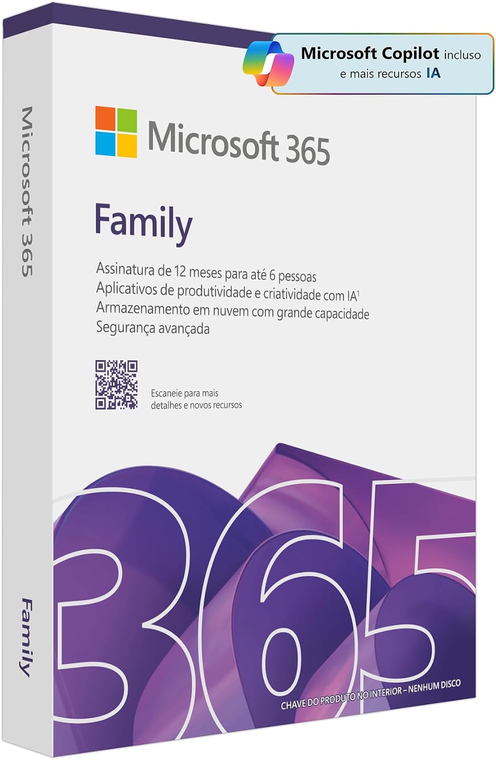 Microsoft 365 Family para até 6 Pessoas com 1TB de Nuvem por Pessoa