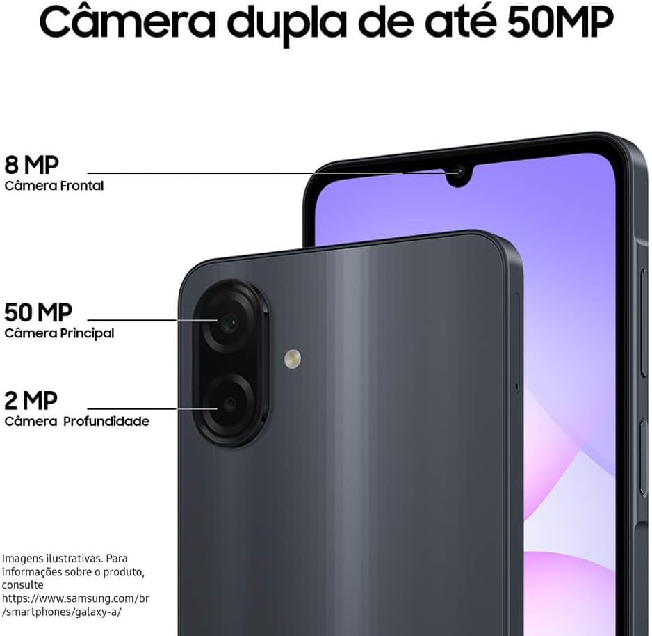 Smartphone Samsung Galaxy 256GB 8GB RAM Câmera Dupla 50MP