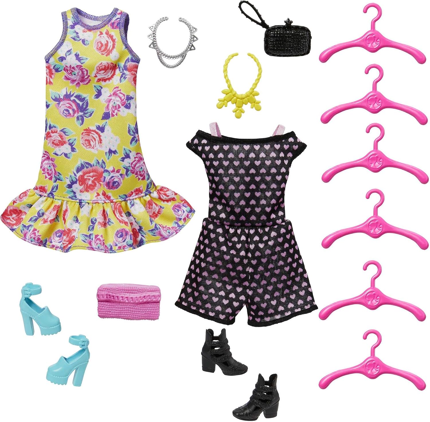 Armário de Moda Portátil para Bonecas Roxo e Rosa