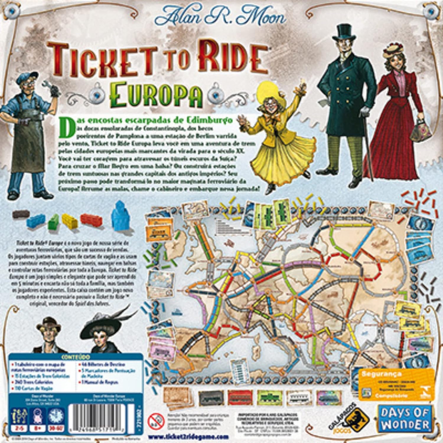 Jogo de Tabuleiro Ticket to Ride Europa