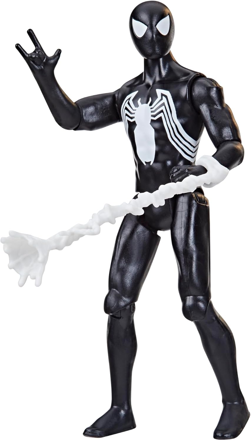 Boneco Homem-Aranha Traje Preto Figura Articulada 10 cm