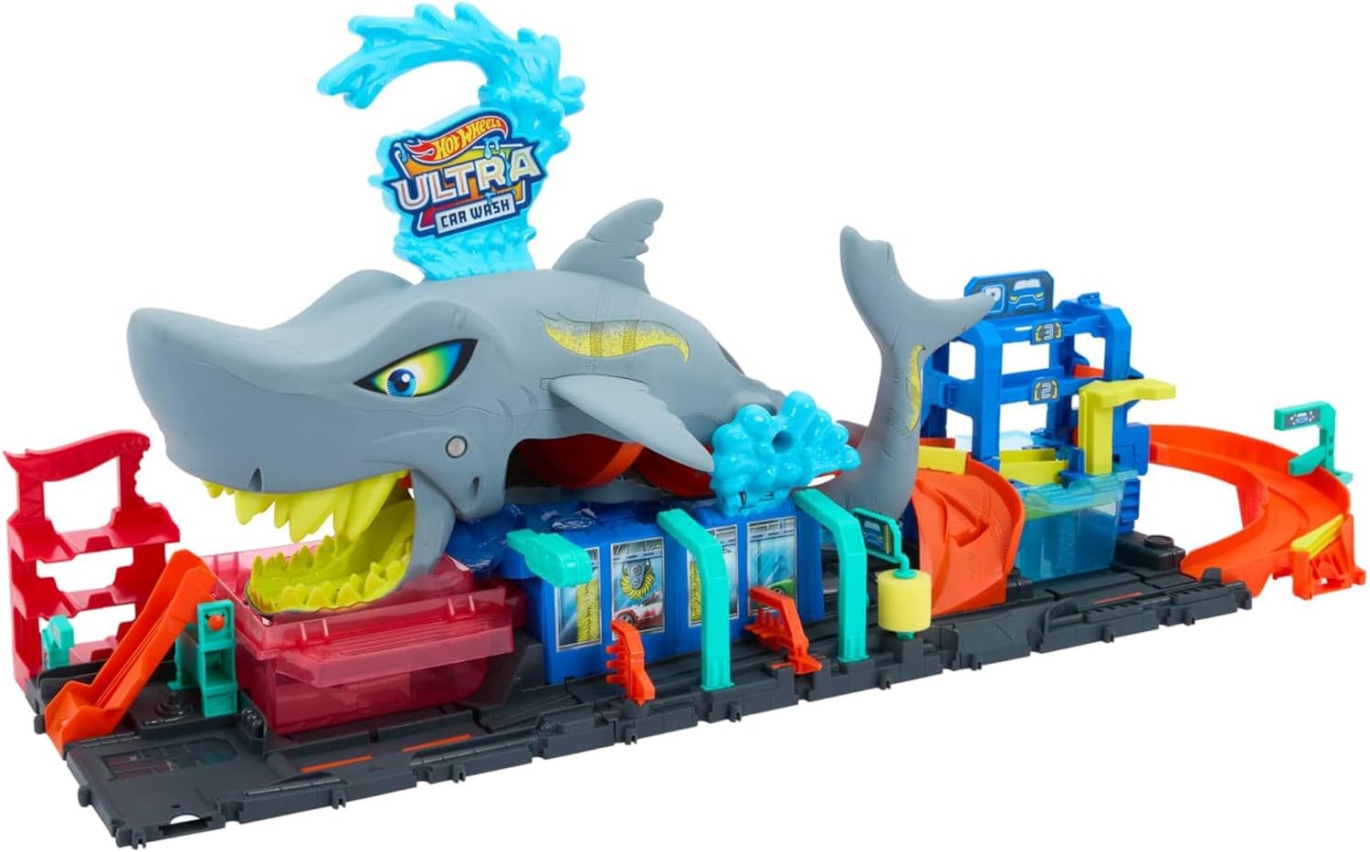 Hot Wheels Lava-Rápido Mega Tubarão com Mudança de Cor