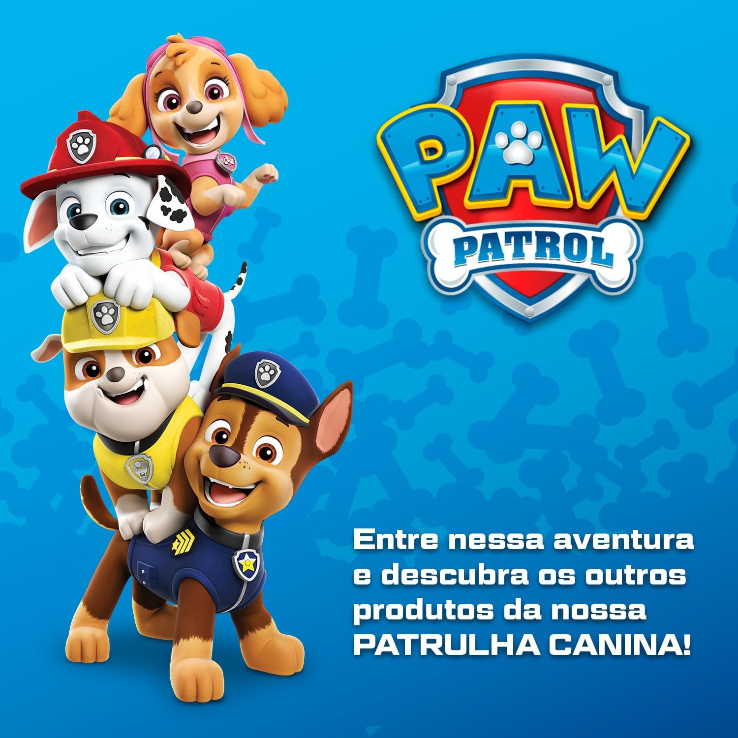 Massinha de Modelar Kit da Patrulha Canina, 6 Potes, Sunny