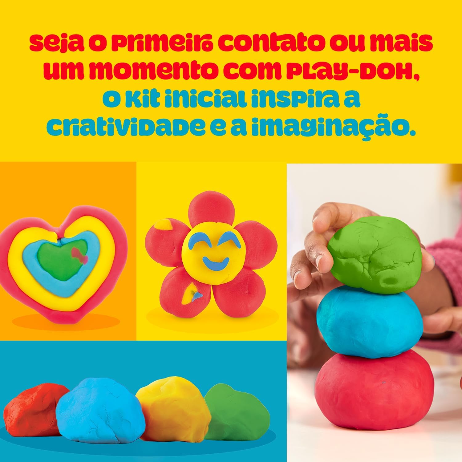 Kit Inicial Play-Doh com Sacola de Armazenamento