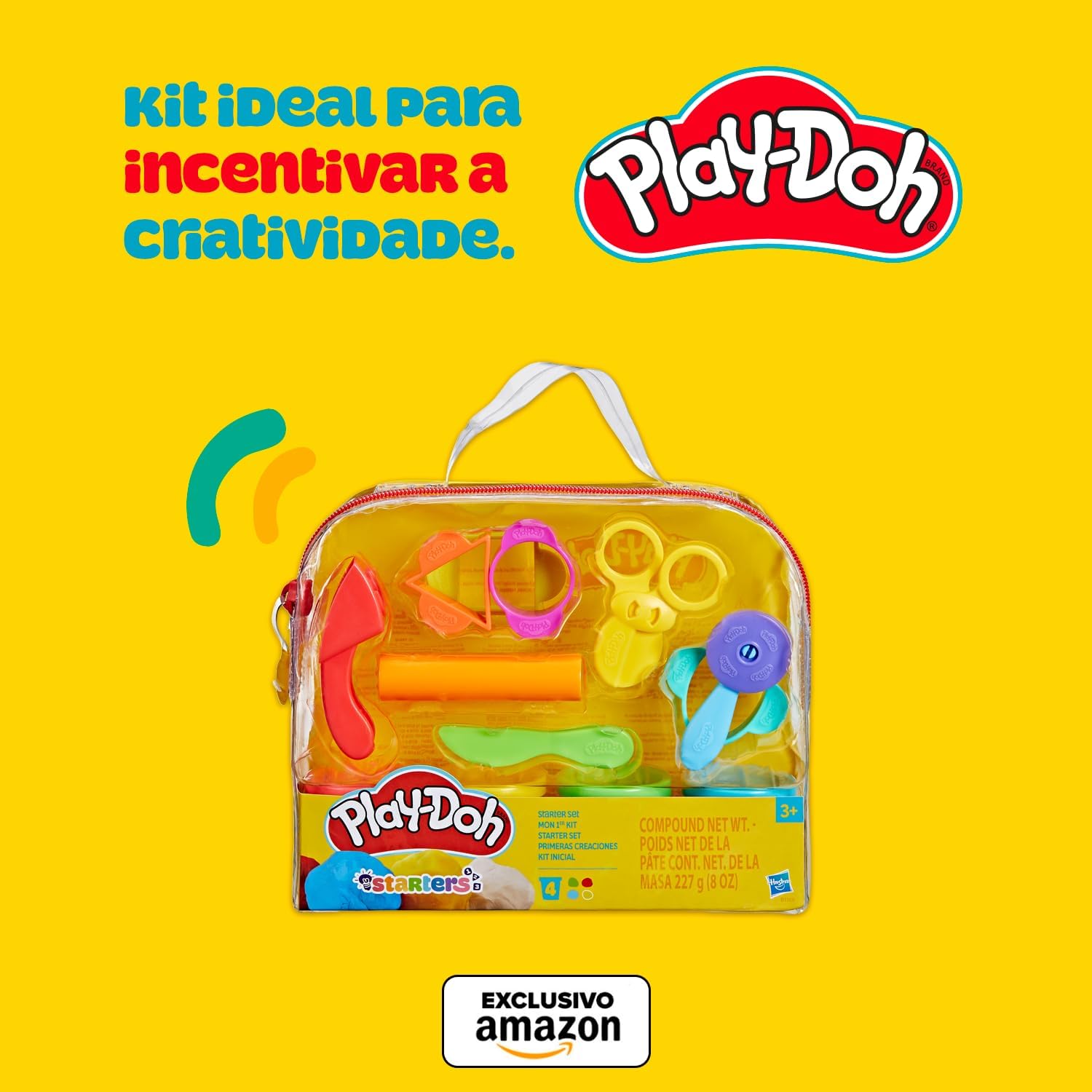 Kit Inicial Play-Doh com Sacola de Armazenamento