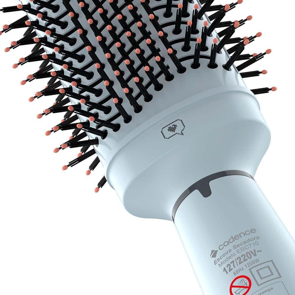 Escova Secadora Cadence 4 em 1 - ESC 710, Cinza/Preto Bivolt