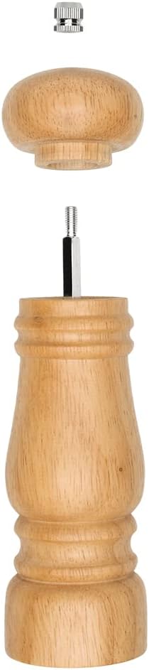 Mimo Style Moedor Manual Para Pimenta e Sal, Ideal Para Moer Graõs e Condimentos Secos, Material Madeira, Moedor de Cerâmica Com Pino Regulador de Tamanho do Grão, Fácil Manuseio