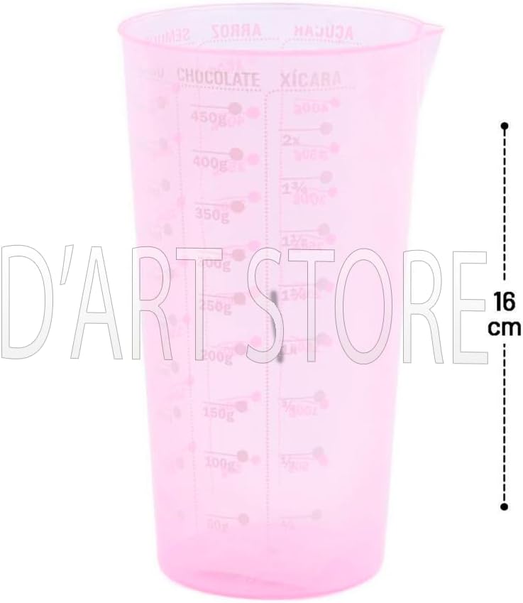 Kit 2 Copos Medidores Transparentes 500ml e 100ml