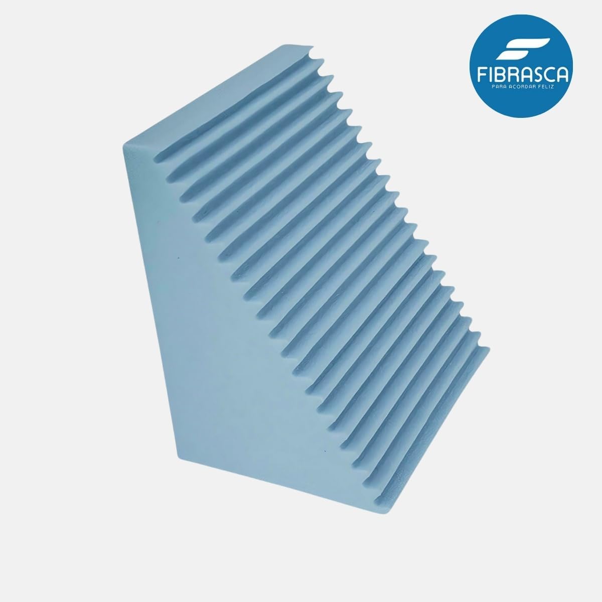 Travesseiro Triangular Encosto Anatômico – Branco - Fibrasca