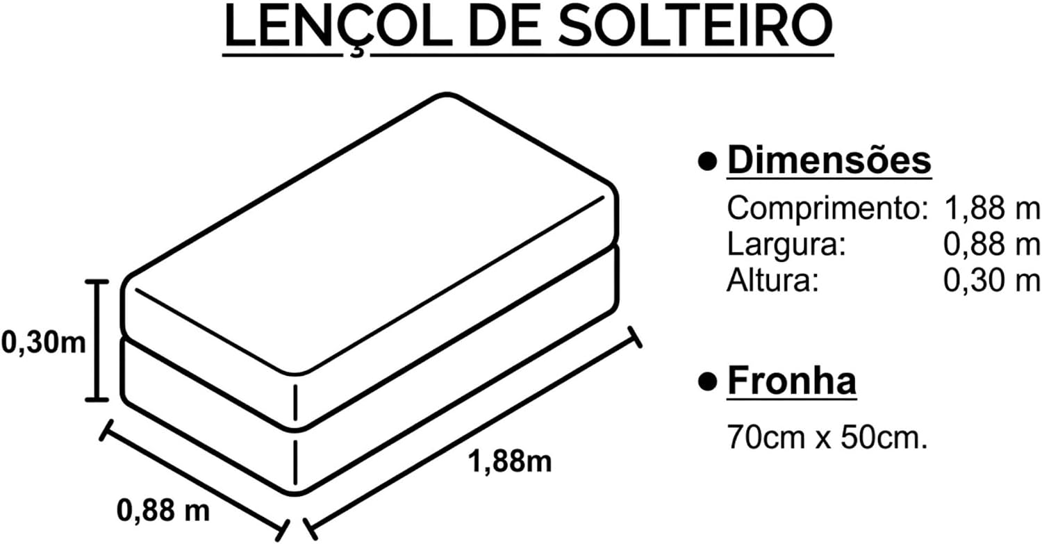 Jogo de Lençol Solteiro Micropercal 400 Fios Toque Acetinado