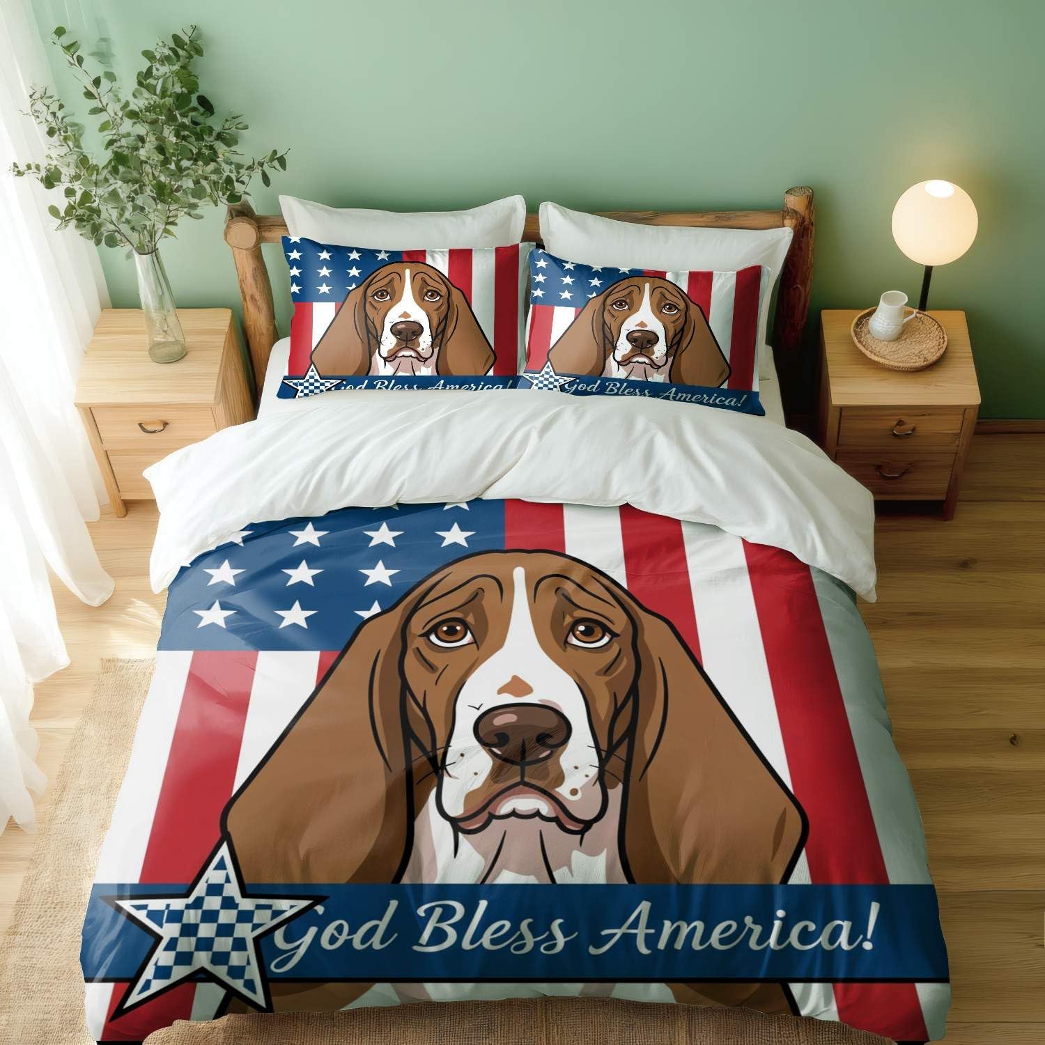 Conjunto de capa de edredom de girassol de cachorro aquarela, conjunto de cama floral de 3 peças, seleção de vários tamanhos, capa com estampa animal caprichosa (03, solteiro 172 x 218 cm + 51 x 76 cm