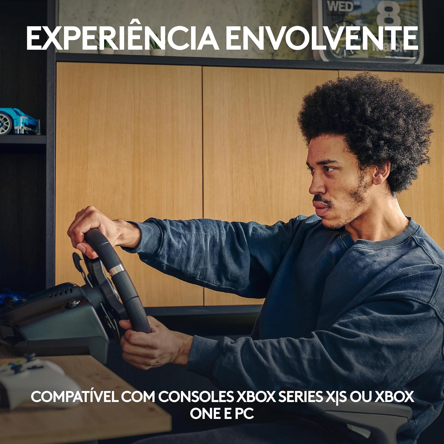 Volante Logitech G920 Driving Force para Xbox e PC