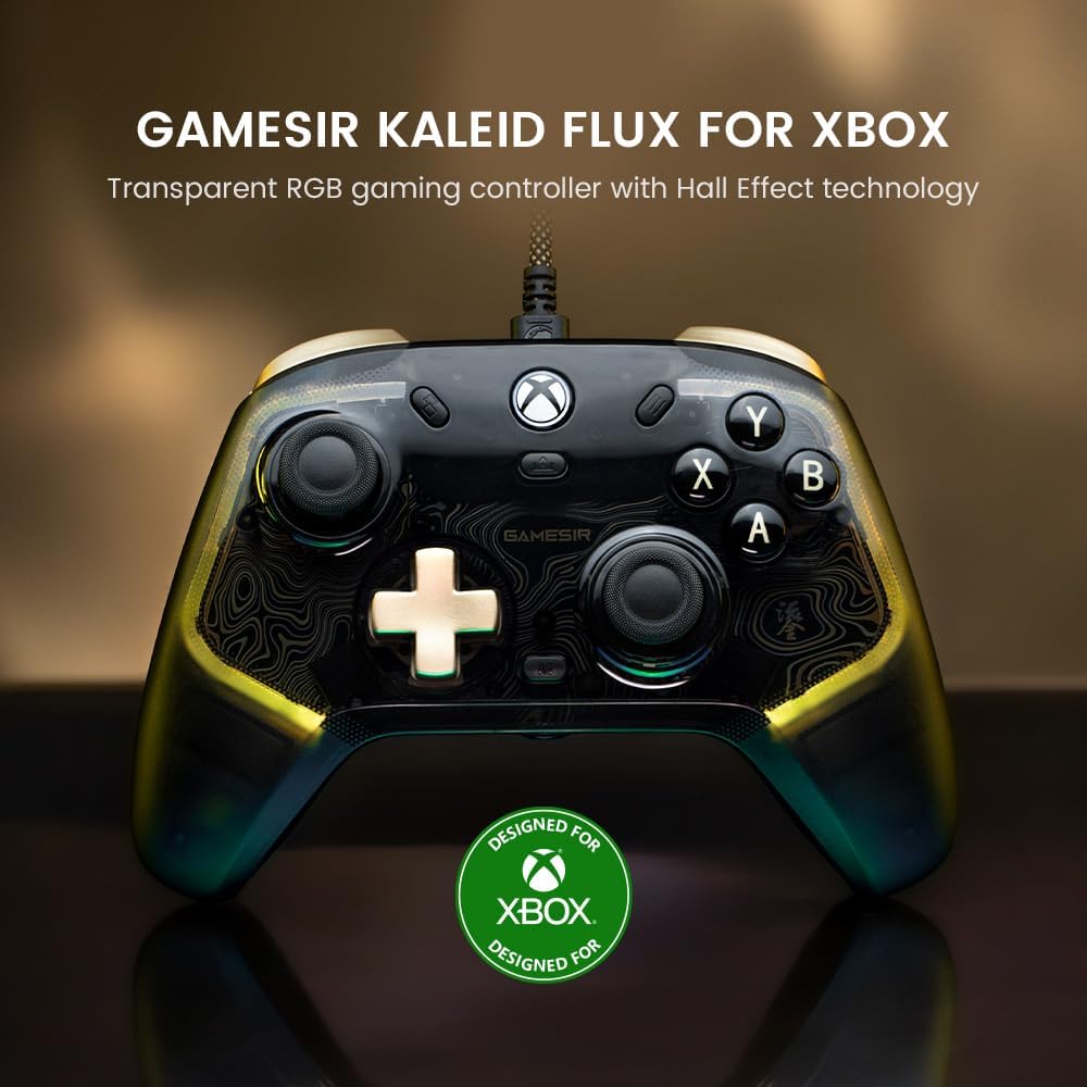 Controle GameSir Kaleid Flux para Xbox e PC com Iluminação RGB