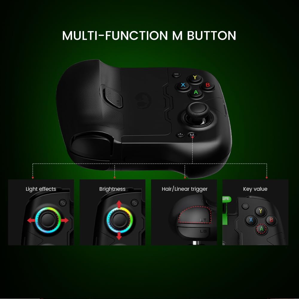 GameSir X4 Aileron Controle Bluetooth Gamer para Android com Hall Effect – Gamepad Sem Drift, Design Dividido Portátil com Estojo, Baixa Latência, Compatível com Fortnite, Minecraft, Diablo Immortal