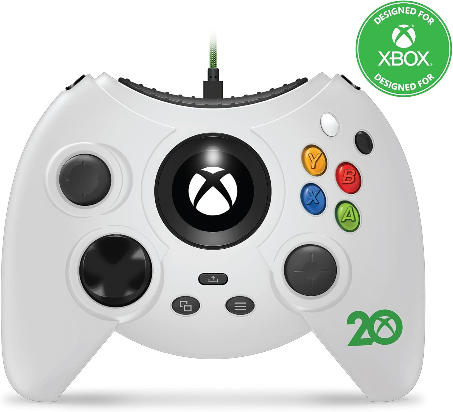 Hyperkin Hyperkin Duke Wired Controller for Xbox Series X|S/Xbox One/Windows 10 (Xbox 20th Anniversary Limited Edition) (White) - Officially Licensed by Xbox - Xbox;