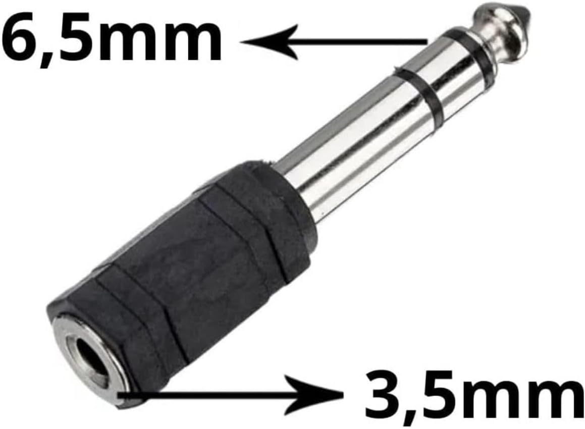 Adaptador de Áudio P2 Estéreo para P10 Macho