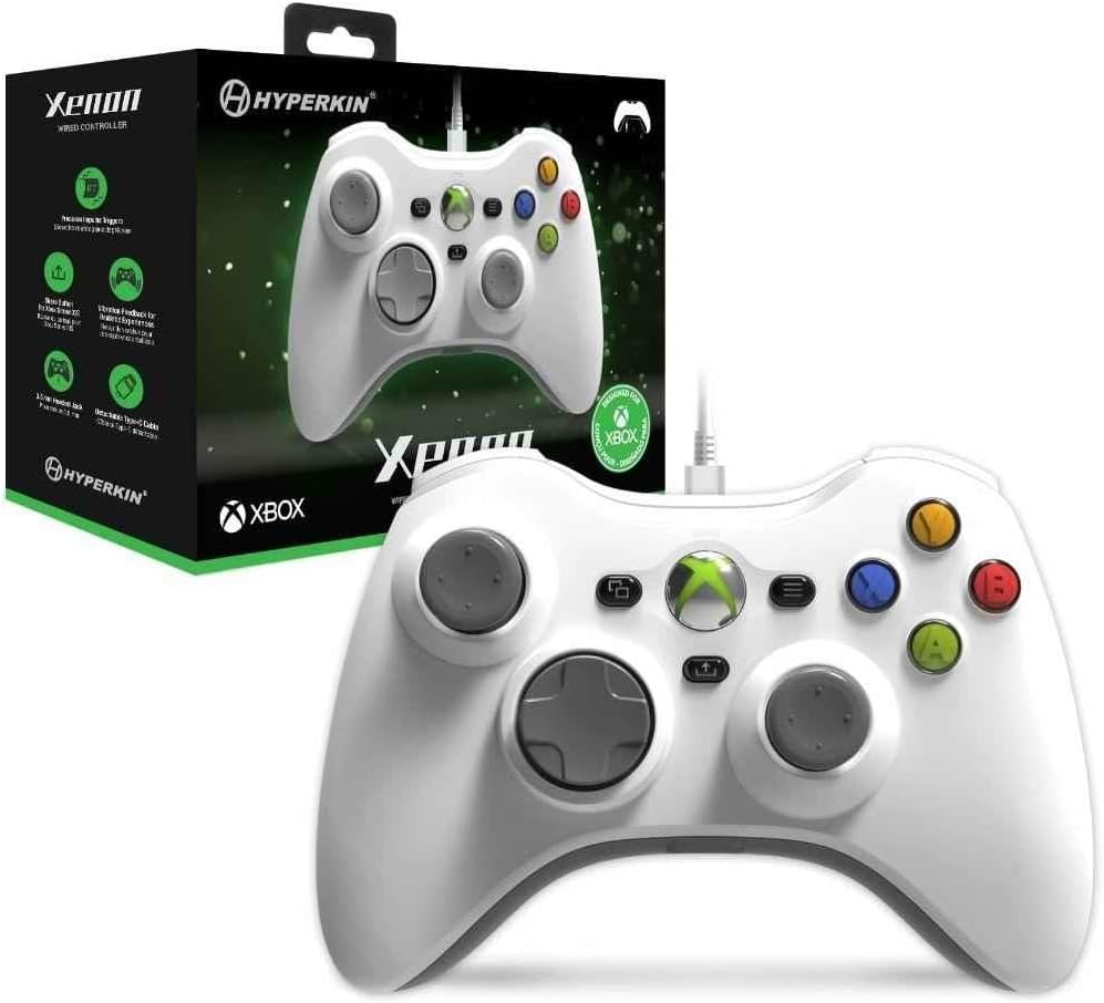 Controle Hyperkin Xenon Branco Réplica Xbox 360 Licenciado