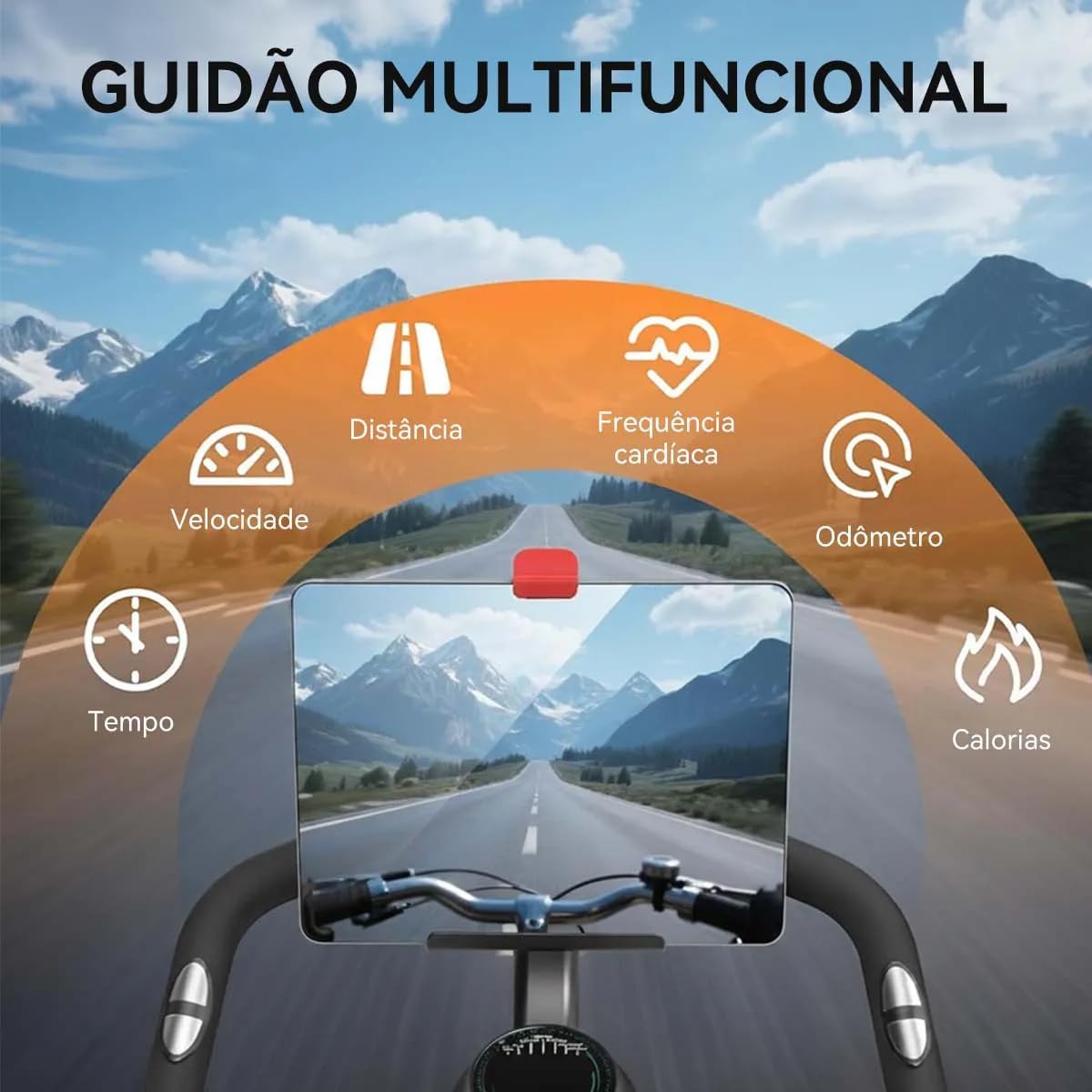 Bicicleta Spinning Com Roda De Inércia De 13kg Bicicleta de Spinning Personalizada, Bicicleta de Ciclismo Indoor para Fitness Suporta 150kg Sensor Cardíaco Monitor Digital Correia Silenciosa