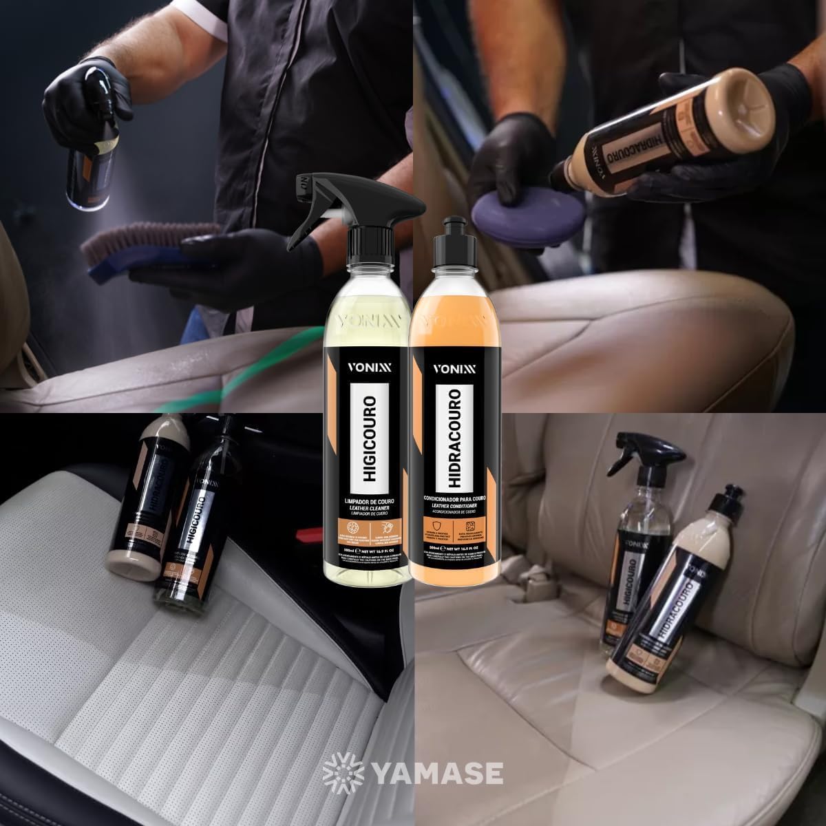Kit Vonixx Higicouro e Hidracouro para Couro Automotivo