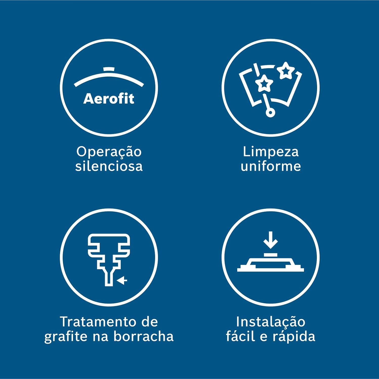 Palheta Bosch Aerofit com Tratamento de Grafite