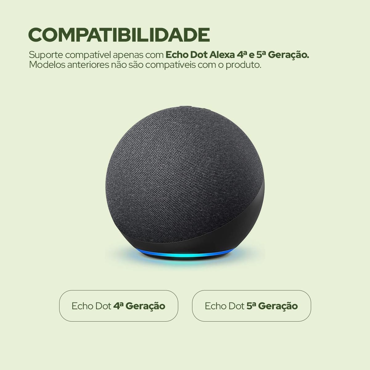 Suporte de Tomada para Amazon Echo com Gestão de Cabos