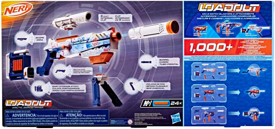 Nerf Loadout Arctic Zerostriker Lançador
