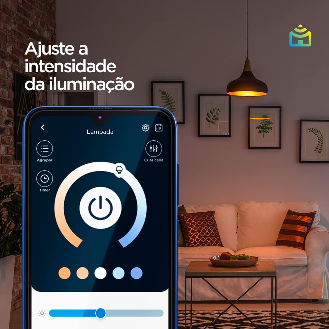 Lâmpada LED Globo Smart Positivo 9W RGB Wi-Fi Compatível com Alexa