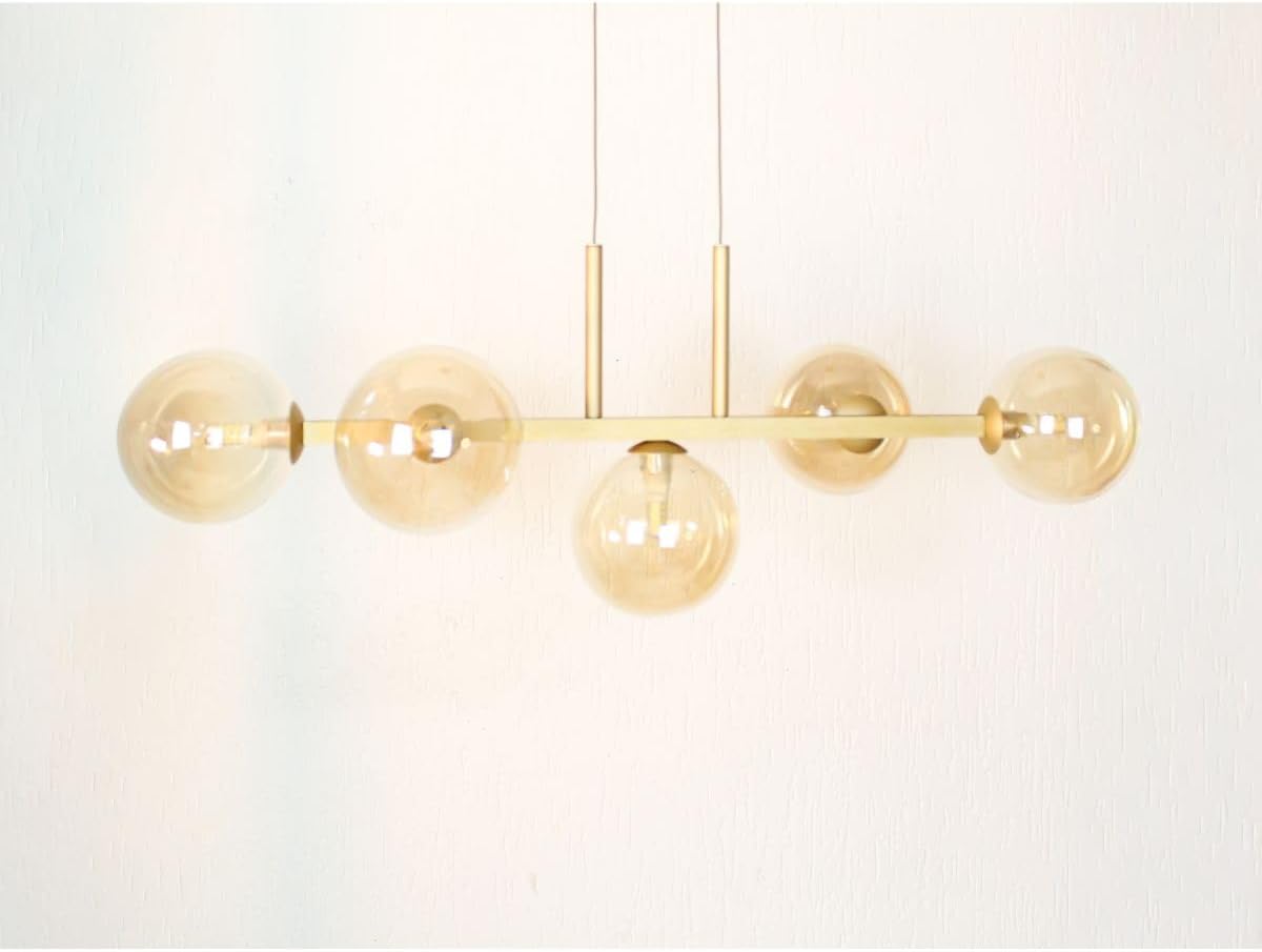 Luminária Pendente Duplo Globo 75cm