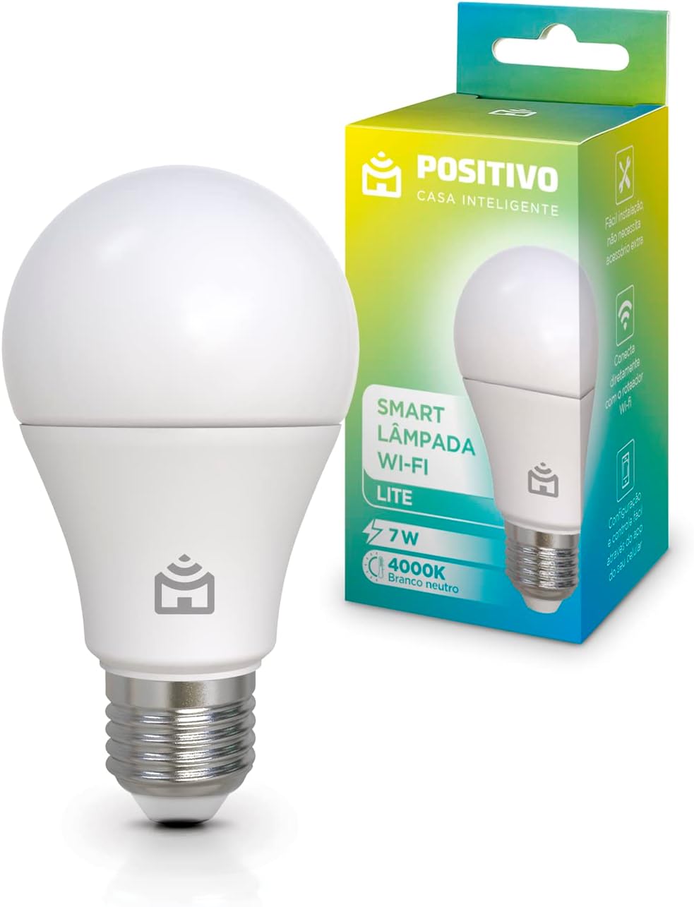 Smart Lâmpada Lite Positivo Branco Neutro E27