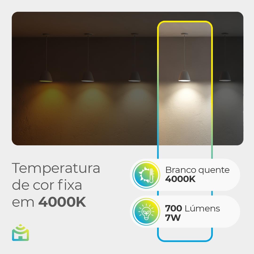 Smart Lâmpada Lite Positivo Branco Neutro E27