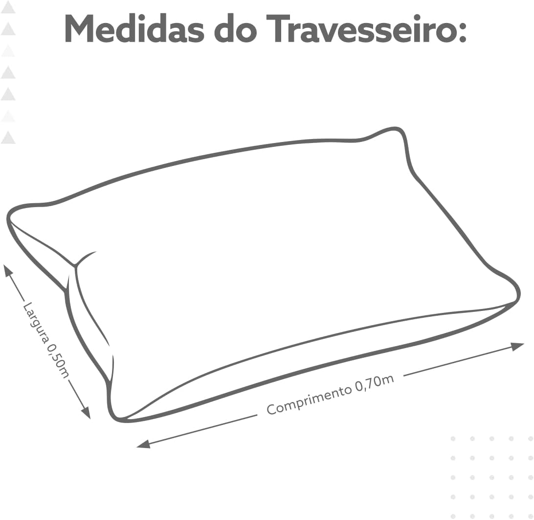 Travesseiro Toque de Pluma Percal 400 Fios Lavável