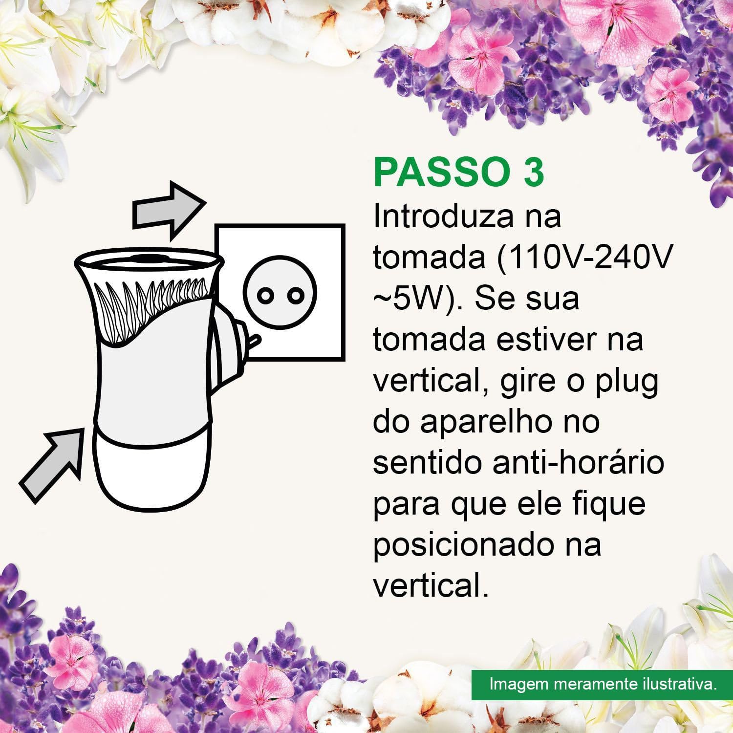 Bom Ar - Refil Difusor Elétrico Lavanda, embalagem promocional.