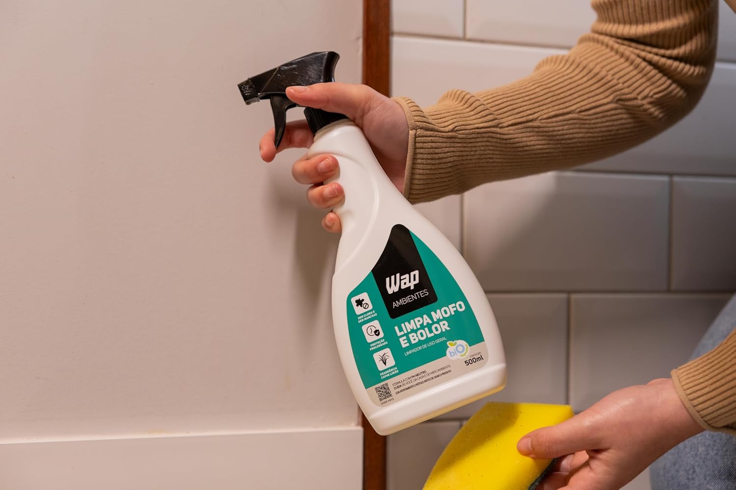 WAP Removedor de Mofo e Bolor WAP LIMPA MOFO E BOLOR 500ML Limpeza preventiva com Fragrância de Capim Limão