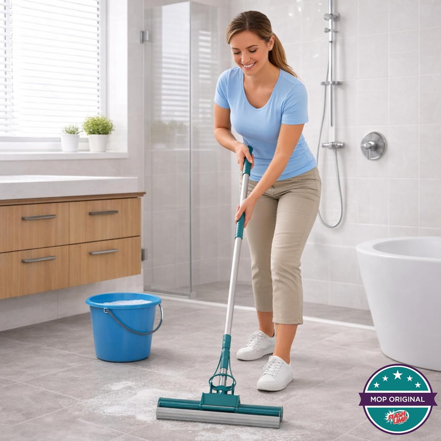 Flash Limp MOP7671 - Mop Limpeza Geral Plus, Verde