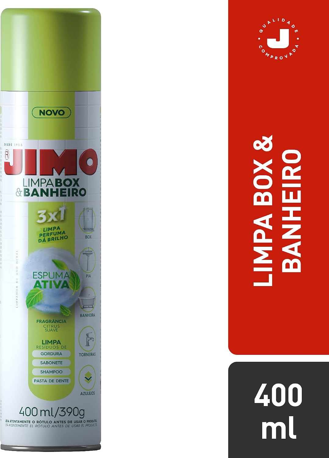 Limpador Jimo com Espuma Ativa Limpa, Perfuma e Dá Brilho