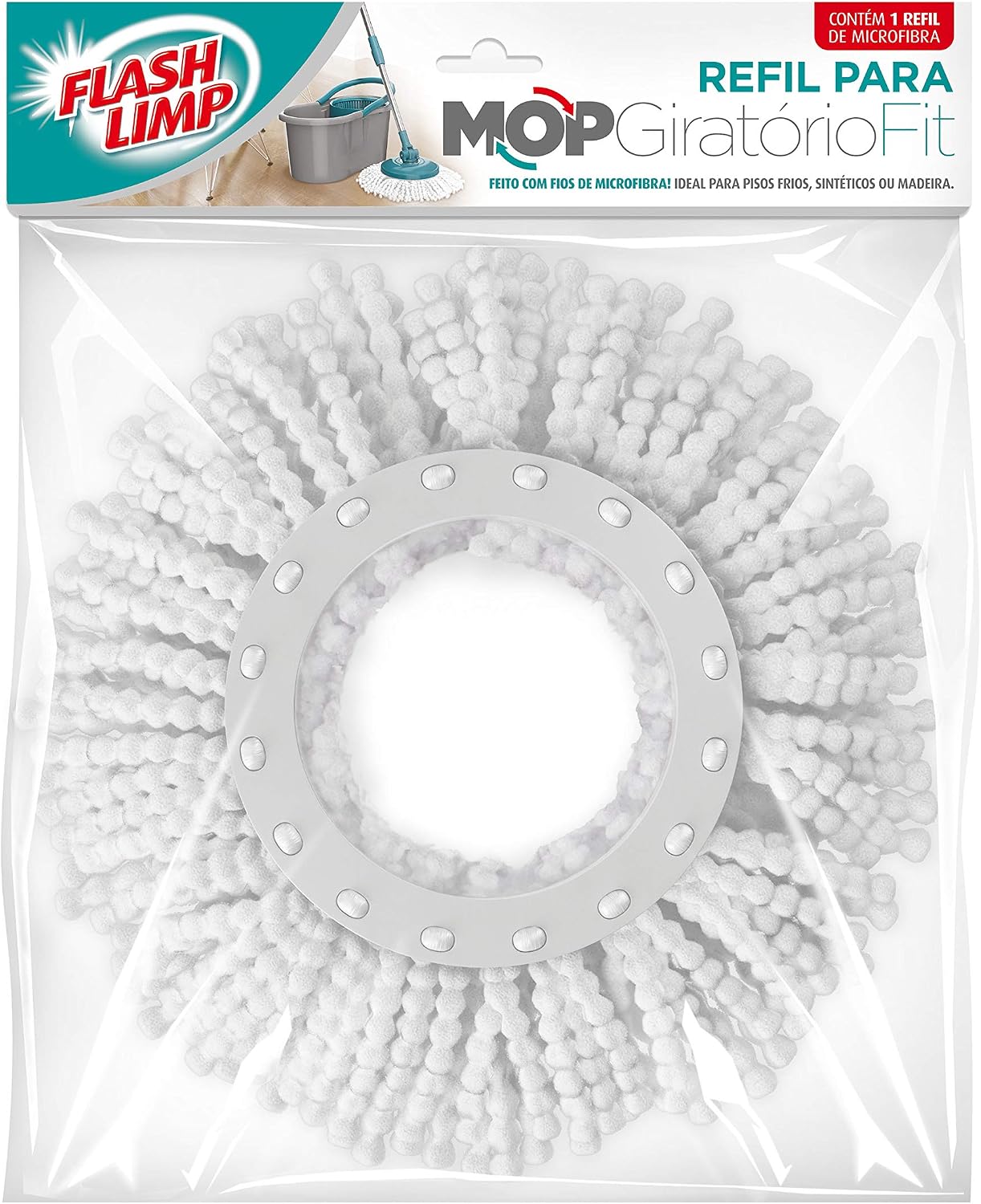 Refil Flash Limp para Mop Giratório Fit