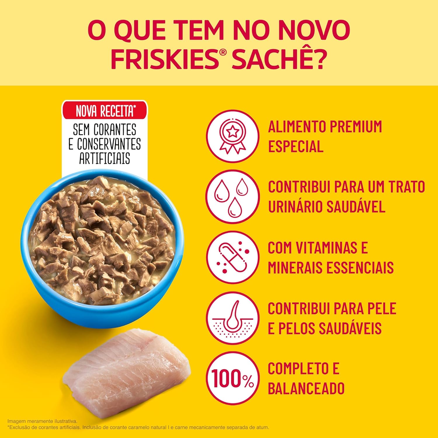 Ração Úmida Friskies Peixe Branco ao Molho para Gatos Adultos