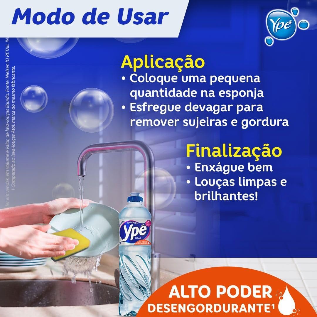 Detergente Ypê Lava-Louças Embalagem Econômica